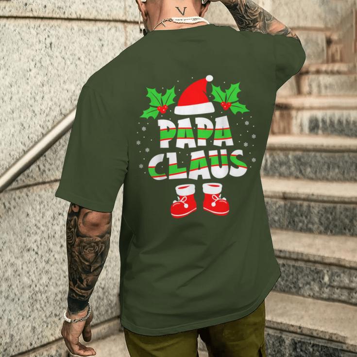 Papa Claus Outfit Christmas Family Christmas T-Shirt mit Rückendruck Geschenke für Ihn