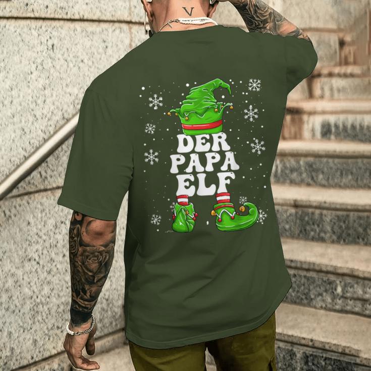 Papa Elf Father Elf Christmas T-Shirt mit Rückendruck Geschenke für Ihn