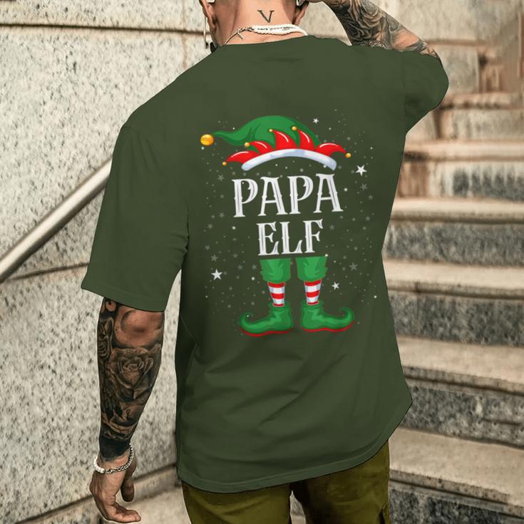 Papa Elf Outfit Christmas Family Elf Christmas T-Shirt mit Rückendruck Geschenke für Ihn