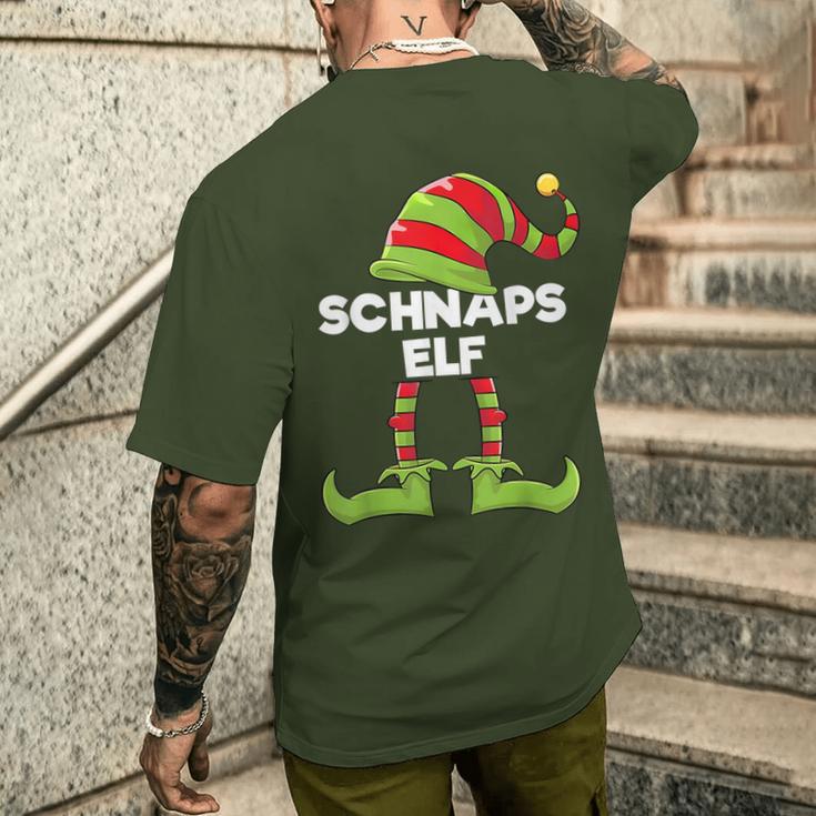 Schnapps Elf Outfit Christmas Family Elf Christmas T-Shirt mit Rückendruck Geschenke für Ihn