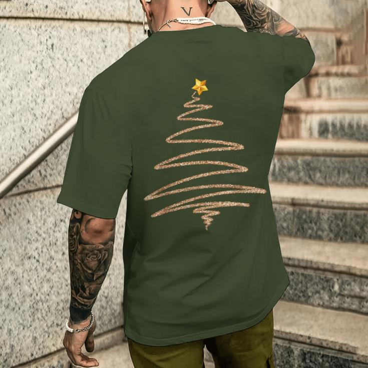 Vintage Christmas Tree Retro Merry Christmas T-Shirt mit Rückendruck Geschenke für Ihn