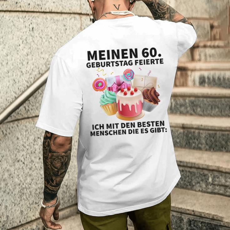 60Th Birthday Signing 60Th Birthday T-Shirt mit Rückendruck Geschenke für Ihn