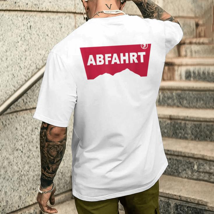 Abfahrt Lustiges Party Und Après-Ski T-Shirt mit Rückendruck Geschenke für Ihn