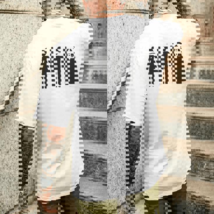 Agender Restroom Sign Aesthetic Men's Back Print T-Shirt - Monsterry