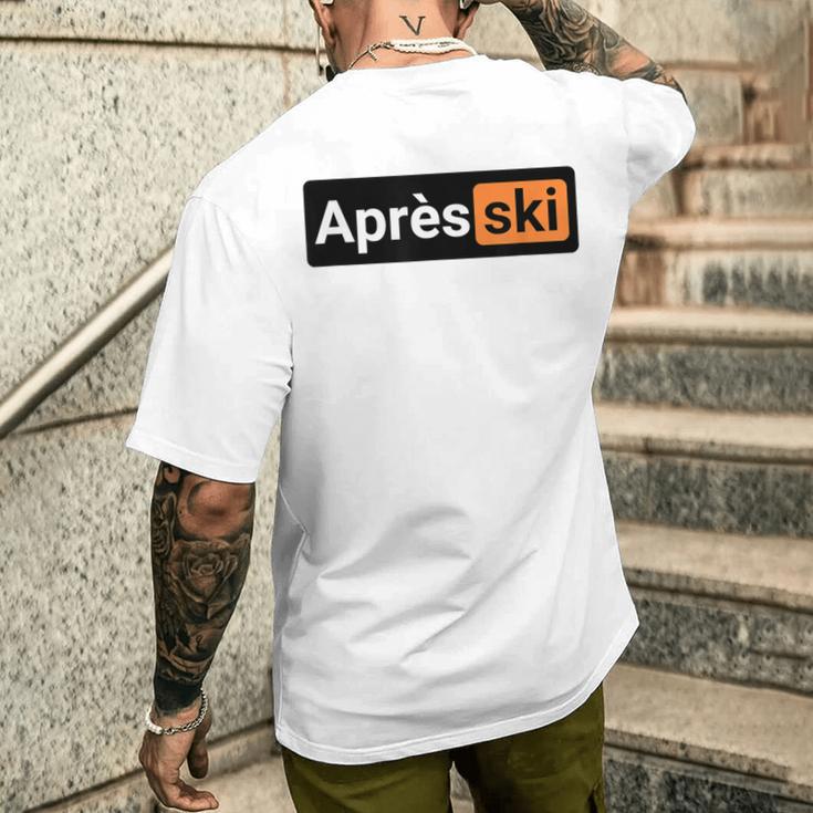 Après Ski Apres Ski-Haserl Ski Holiday Skiing Mountain Outfit T-Shirt mit Rückendruck Geschenke für Ihn