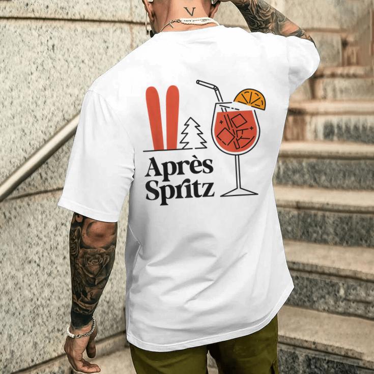 Après Spritz X Aperölchen Spritz & Skifahren Skifahrer Ski T-Shirt mit Rückendruck Geschenke für Ihn