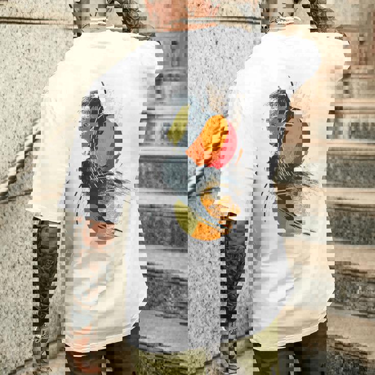 Arte Pintura Geométrica Dibujo Abstracto Arte Camiseta Hombre Estampado Espalda Regalos para él