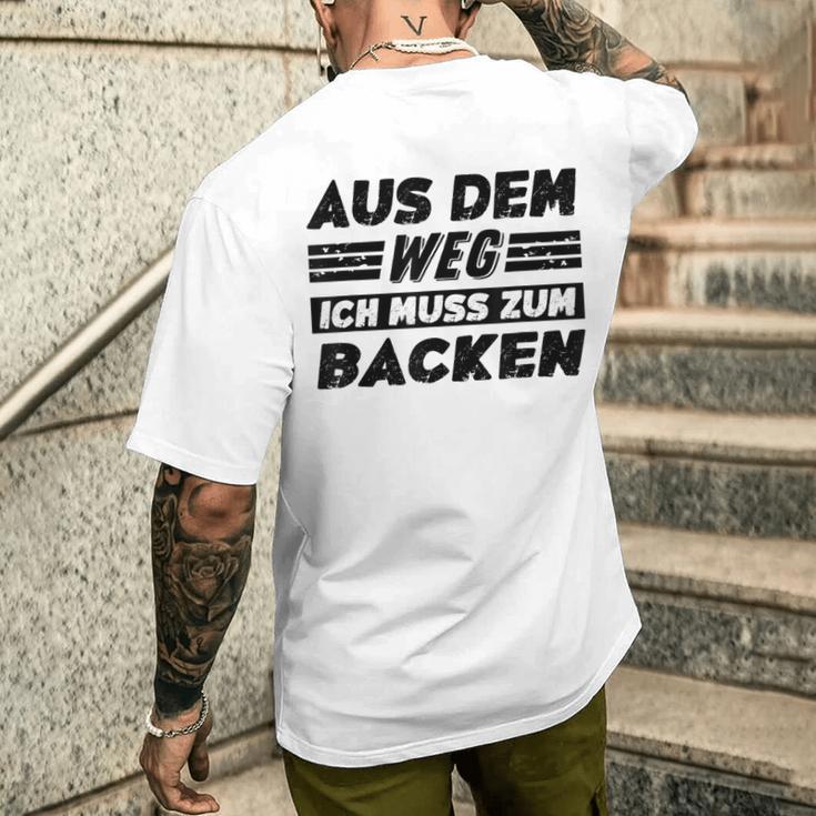 Backen Hobby Lustiger Backen Spruch T-Shirt mit Rückendruck Geschenke für Ihn