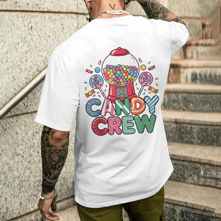 Candy Crew Colourful Candy Land Fun Candy Squad T-Shirt mit Rückendruck Geschenke für Ihn