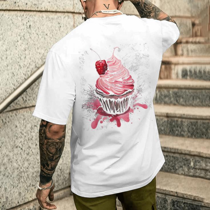 Cupcake-Weinlese T-Shirt mit Rückendruck Geschenke für Ihn