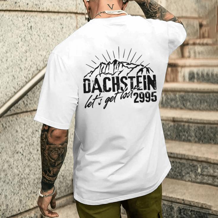 Dachstein Steiermark Austria Mountain Hiking Souvenir T-Shirt mit Rückendruck Geschenke für Ihn