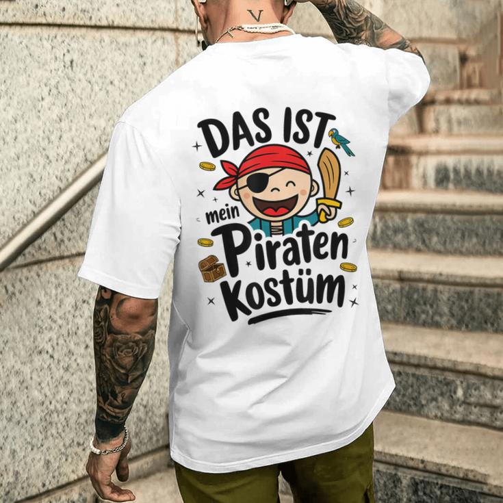 Das Ist Mein Piraten Kostü Das Ist Mein Blue T-Shirt mit Rückendruck Geschenke für Ihn