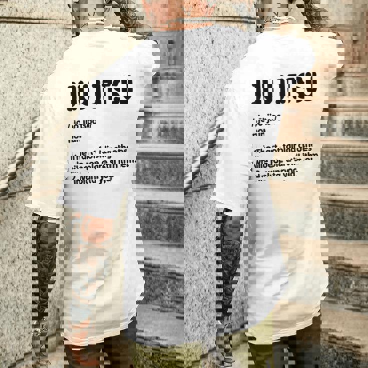 Definición De Jiu Jitsu Practicante Brasileño De Jiu-Jitsu Bjj Camiseta Hombre Estampado Espalda Regalos para él