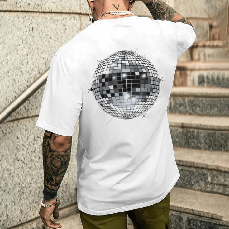 Discoballintage Retro House Disco Ball Cool Party T-Shirt mit Rückendruck Geschenke für Ihn