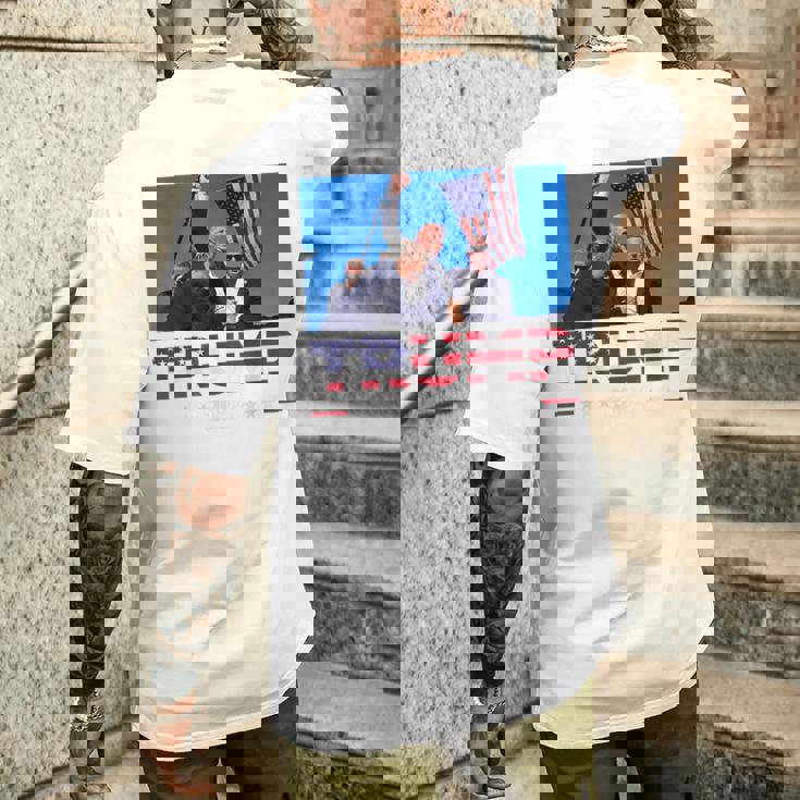 Donald Trump 2024 Sobrevivió A Disparo En Mitin Electoral Camiseta Hombre Estampado Espalda Regalos para él