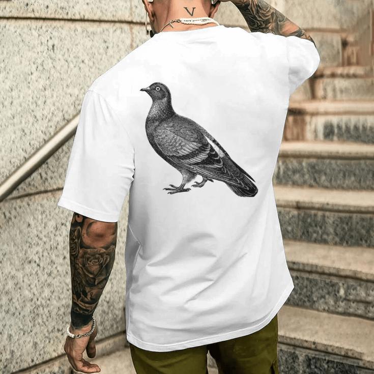 Editionintage English Pigeon Gray T-Shirt mit Rückendruck Geschenke für Ihn