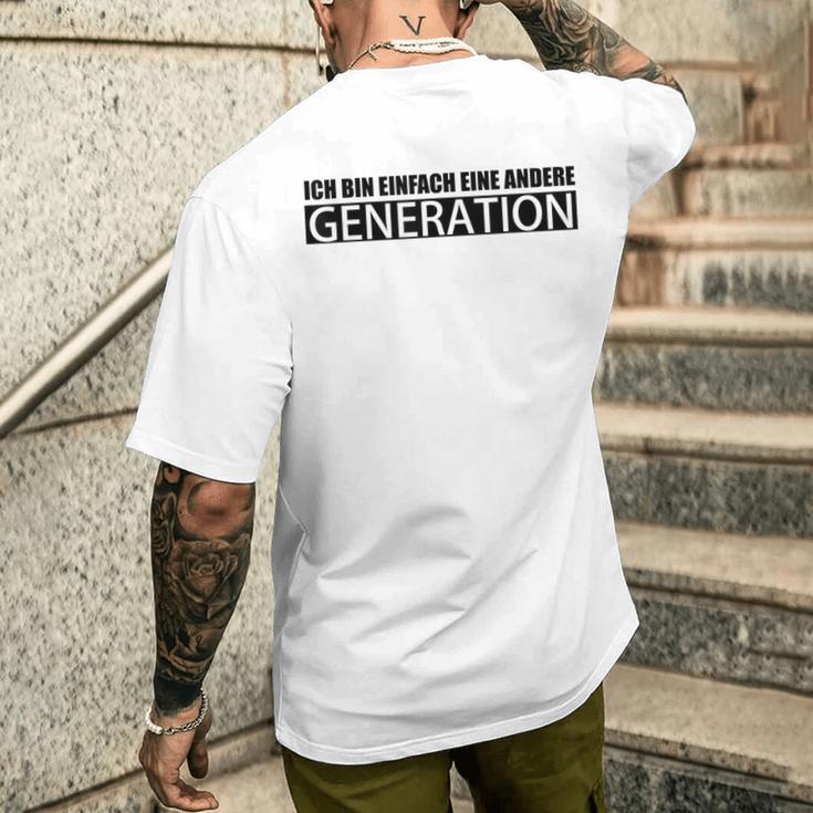 I Am Another Generation Gray T-Shirt mit Rückendruck Geschenke für Ihn