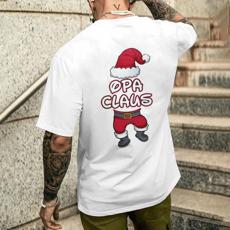 Grandpa Claus Christmas Family Partner Look Santa Claus Long-Sleeved T-Shirt mit Rückendruck Geschenke für Ihn