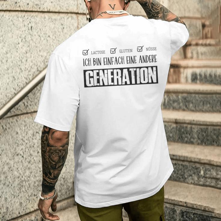 Ich Bin Einfach Eine Andere Generation Lustiges Blue T-Shirt mit Rückendruck Geschenke für Ihn