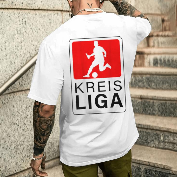 Kreisliga Football T-Shirt mit Rückendruck Geschenke für Ihn