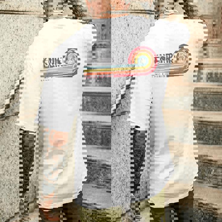 I Love Kendrick Personalizado Retro Sunset Primer Nombre Camiseta Hombre Estampado Espalda Regalos para él