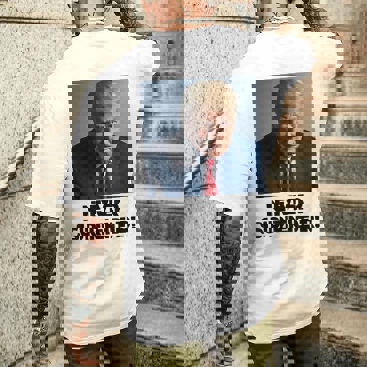 Nunca Entregues Las Elecciones Presidenciales De Trump 2024 Camiseta Hombre Estampado Espalda Regalos para él