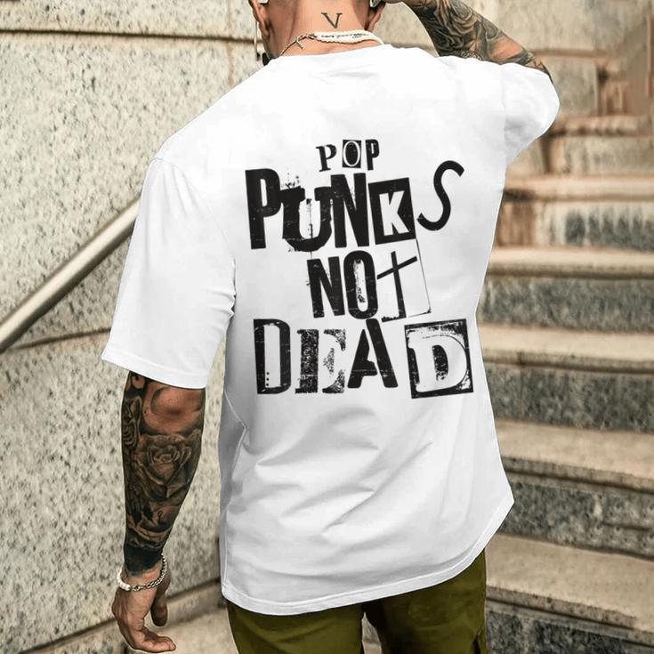 Pop Punks Not Dead -Intage Grunge Pop Punk Is Not Dead T-Shirt mit Rückendruck Geschenke für Ihn