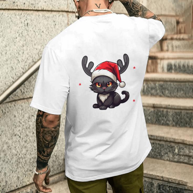 Reindeer Was Out Sold Out Cats Christmas T-Shirt mit Rückendruck Geschenke für Ihn