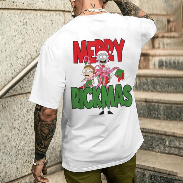 Rick & Morty Merry Rickmas Blue T-Shirt mit Rückendruck Geschenke für Ihn