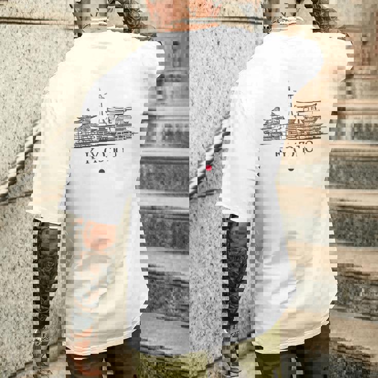 Vintage Kyoto Japónacaciones Japón Lover Camiseta Hombre Estampado Espalda Regalos para él