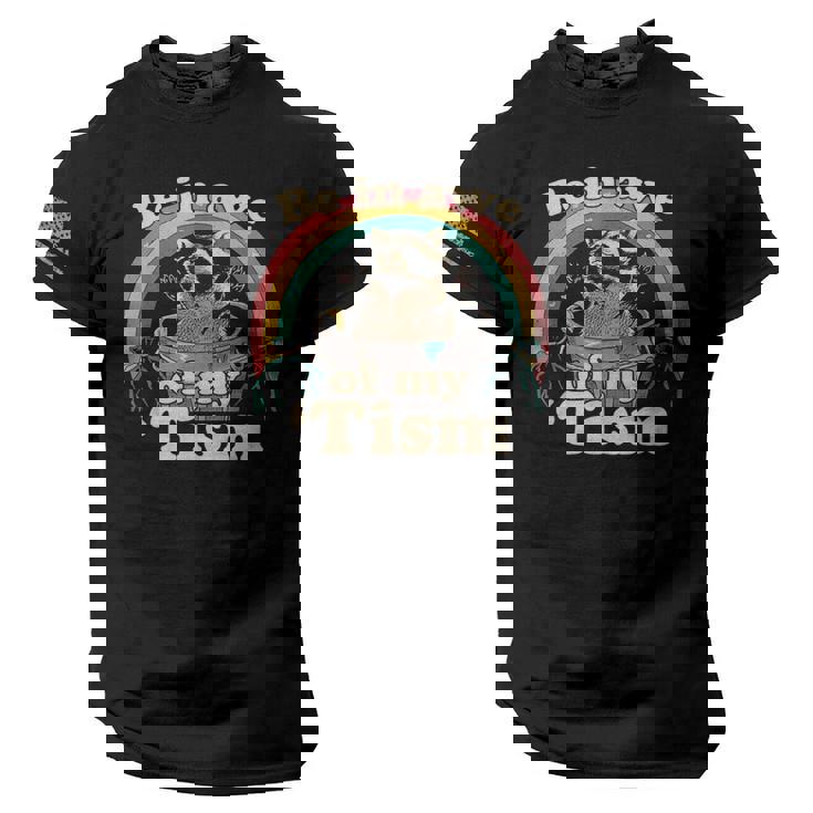Autism Raccoon Tee - American Flag - Unisex Graphic T-Shirt