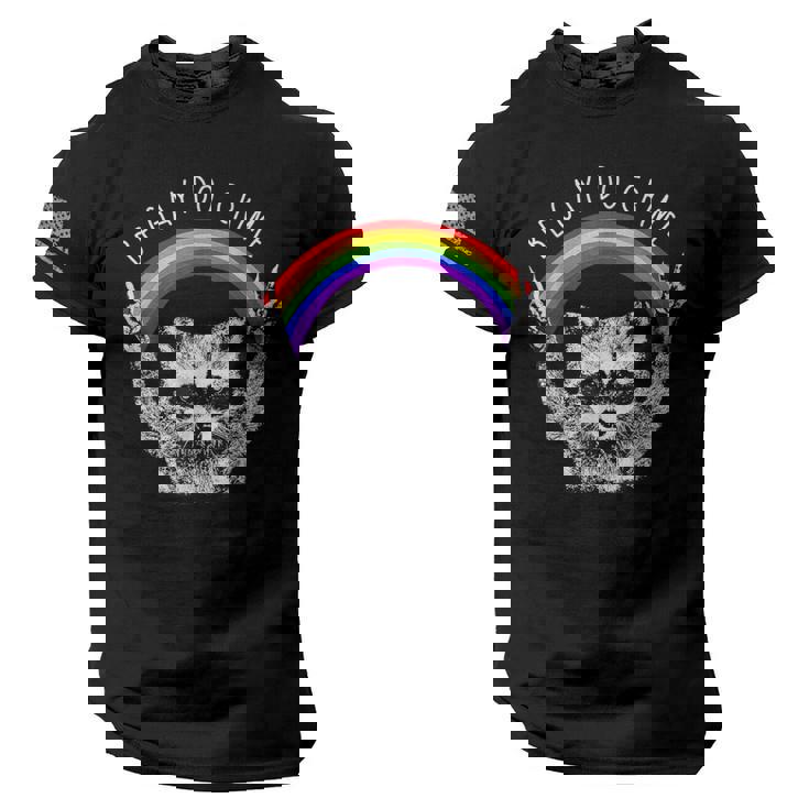 Raccoon LGBTQ Pride Tee - Rainbow & Flag Design - Men's T-Shirt