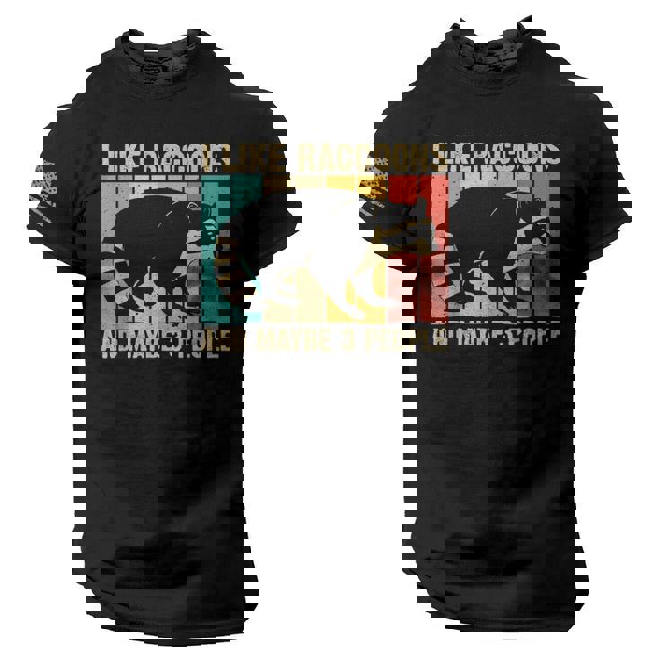Raccoon USA Flag T-Shirt - Unisex Tee for Raccoon Lovers