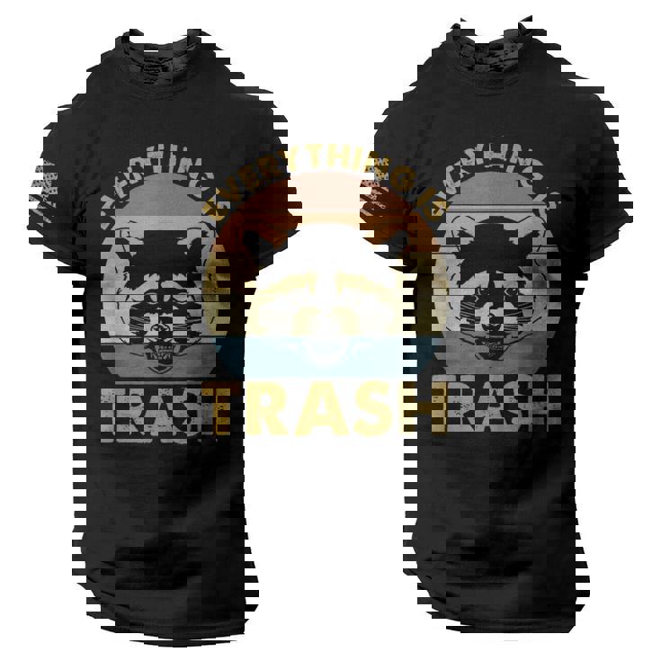 Vintage Raccoon Lovers Tee - USA Flag Sleeve Men's T-Shirt