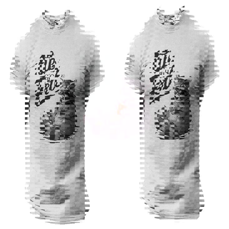 Cute Feral Panda Raccoon Tee - USA Flag Sleeve | Men's Fun Shirt