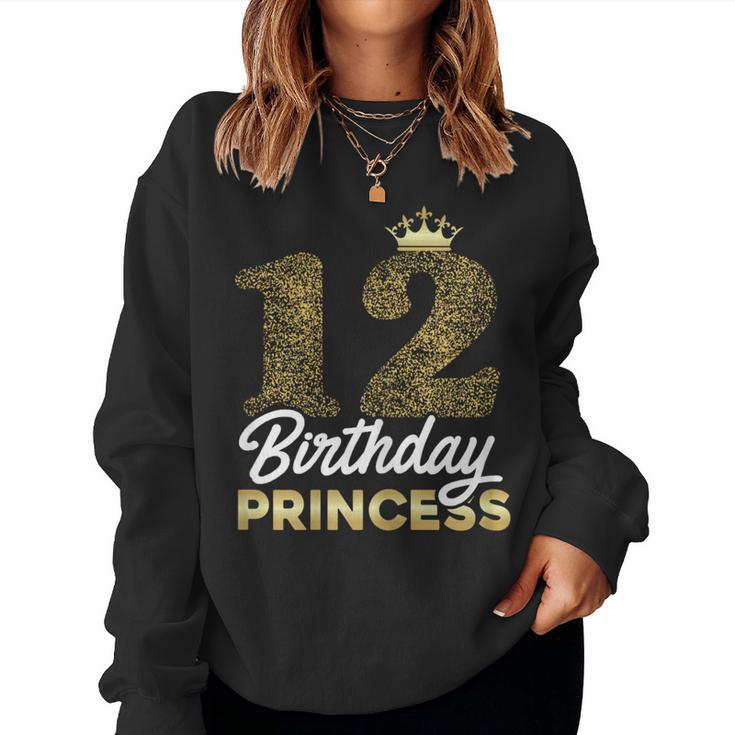 12Th Birthday Girl Princessintage 2011 Cute Sweatshirt Frauen