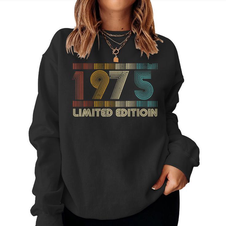 1975Intage Birthday Retrointage Sweatshirt Frauen