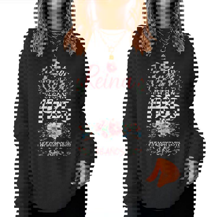 38 Años Regalo De Cumpleaños Hecha En 1985 38 Años Sudadera Mujer