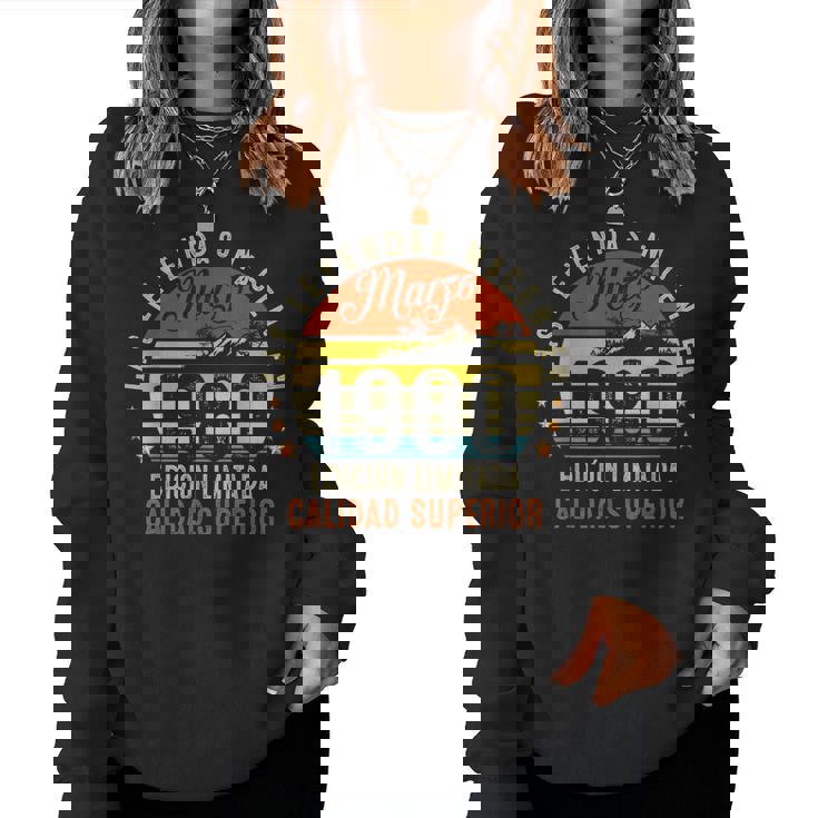 45 Cumpleaños Hombre 45 Años Marzo 1980 Regalo Sudadera Mujer