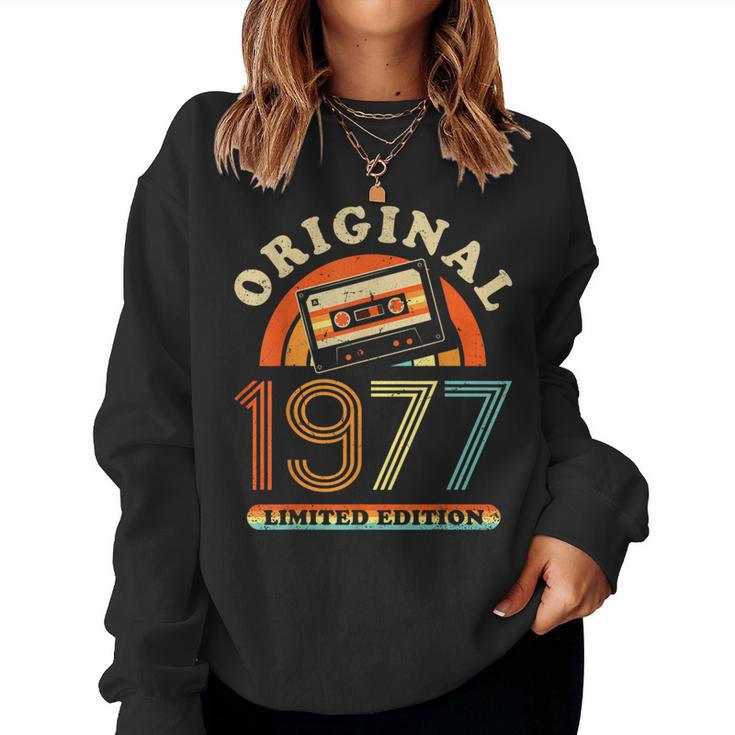 47Th Birthday Original Womenintage 1977 Sweatshirt Frauen