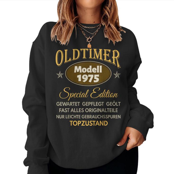 48Th Birthday Man Woman 48 Years 1975 Decorative Sweatshirt Frauen