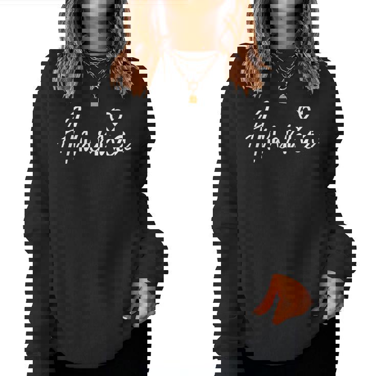 Amma For Grandma Heart Mother's Day Amma Women Sweatshirt