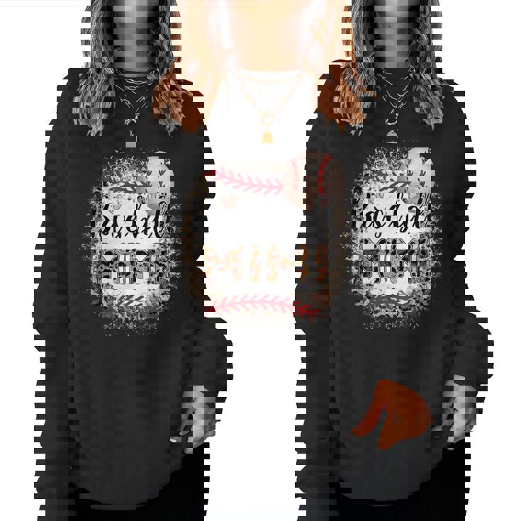 Baseball Mimi Bandana Leopard Fans Mother's Day Women Sweatshirt