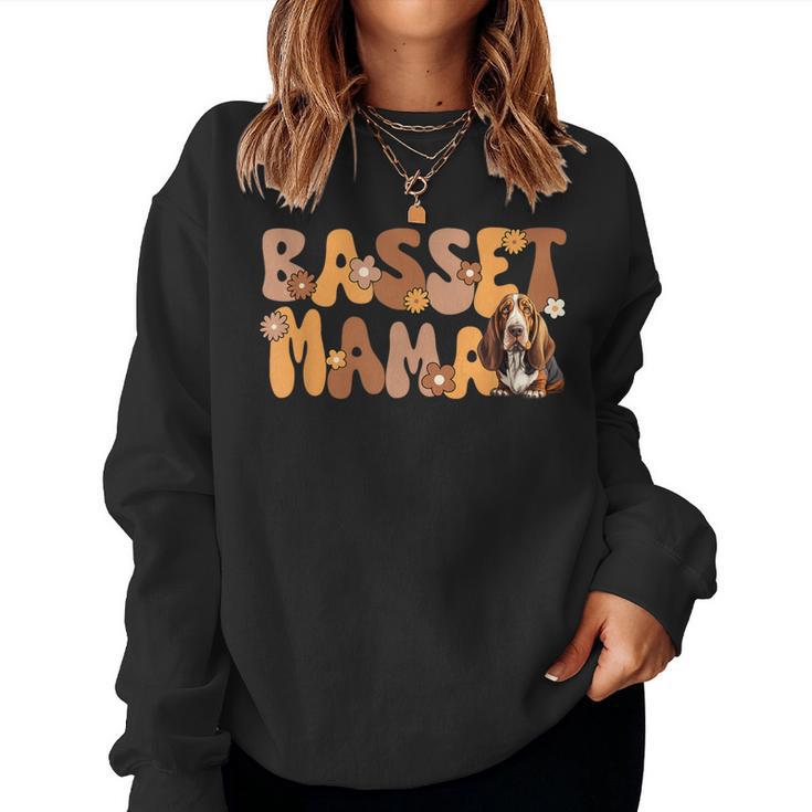 Basset Hound Groovy World's Best Basset Mama Sweatshirt Frauen