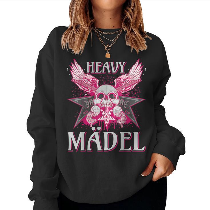 Biker Rocker Heavy Rock Punk Girl Hard Girl Metal S Sweatshirt Frauen