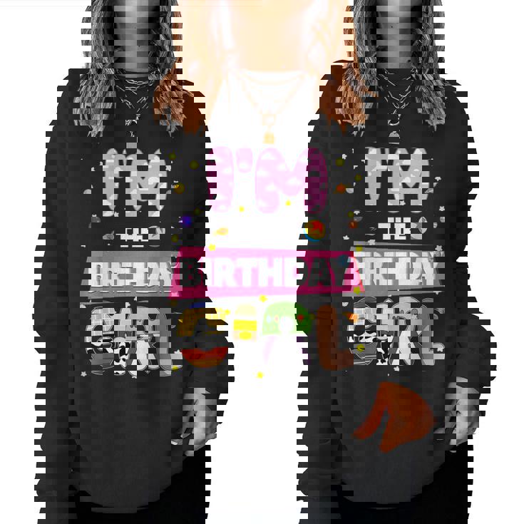 Im The Birthday Girl Cowgirl Family Party Decoration Women Sweatshirt