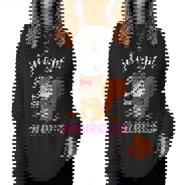 Camisa De Ardilla Para Niñas Just A Girl Who Loves Squirrels Sudadera Mujer