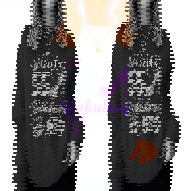 Chapter 55 Fabulous Since 1970 55Th Birthday Girl Women Sweatshirt