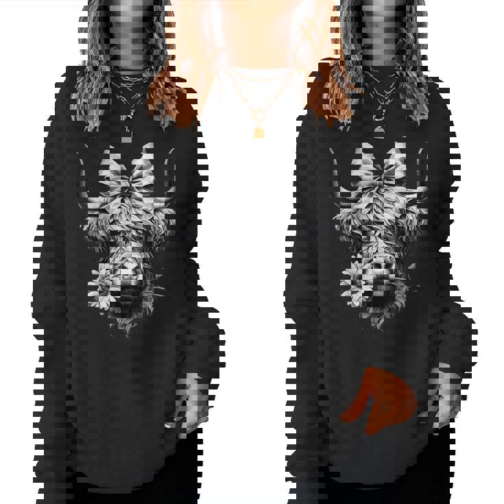 Femmes Mignon Highland Vache 3D Imprimé Hoodies À Manches