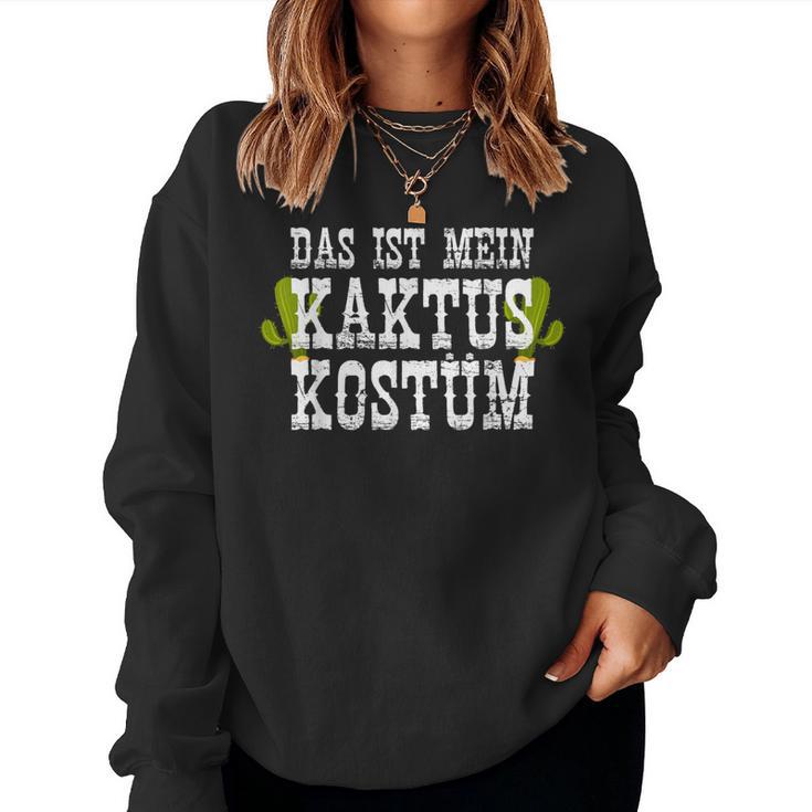 Das Ist Mein Cactus Motif Sweatshirt Frauen